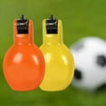 thumbnail image 1 of 2 Pieces Hand Whistles, Coaches Whistle, Loud Sound Lightweight Soft Sports Whistle Trainer Whistle for Walking orange and yellow, 1 of 10