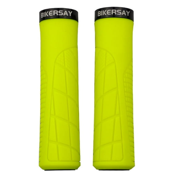 2 Pieces Handlebar Grips Slip Tpr Rubber handheld grip for BMX Cycling Folding Bike Scooter Mountain Bike , Yellow