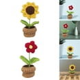 thumbnail image 1 of 2 Pieces Handmade DIY Beginner Crochet Small Pot Crochet Craft Set Including Style A, 1 of 8