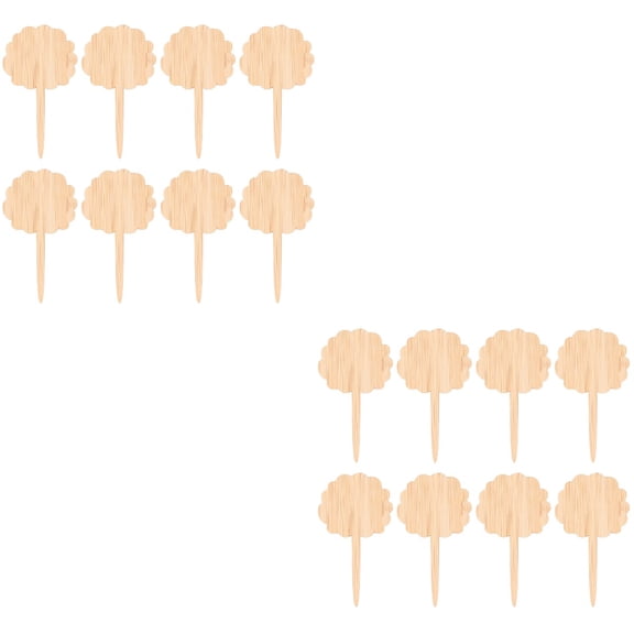 2 PCS Flower Label Plant Marking Pole Planter Decor Garden Tags for Plants