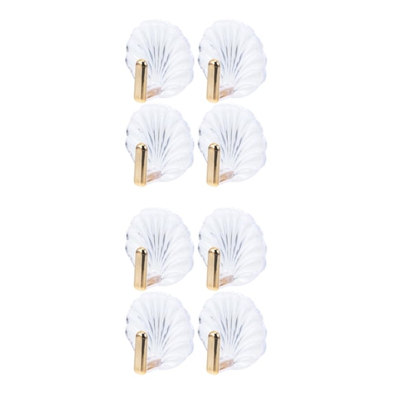 2 Pieces Hang Shell Sticky Hook Bedroom Wall Hooks Child