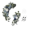 thumbnail image 1 of 2 Pieces Hanging artificial flowers Swag Simulation Garland Wedding Arch Flowers for Wedding Arbor Ceremony Front door Centerpiece ,, 1 of 7