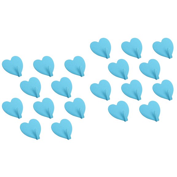 2 Pieces Heart Hook Sticker Hooks Love Smooth Surface Child