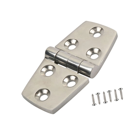 2 Pieces Heavy Duty 316 Stainless Steel Boat Hinge Set Strong For Marine Applications