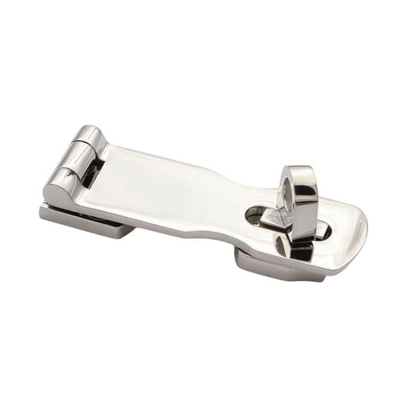 2 Pieces Heavy-Duty Stainless Steel Hasp Turning Eye for Padlock Install Secure