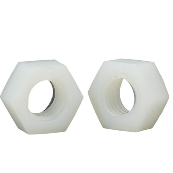 2 Pieces Hexagon nylon nut M24x18mm For Fasteners Locking Devices Fixed Mechanical.