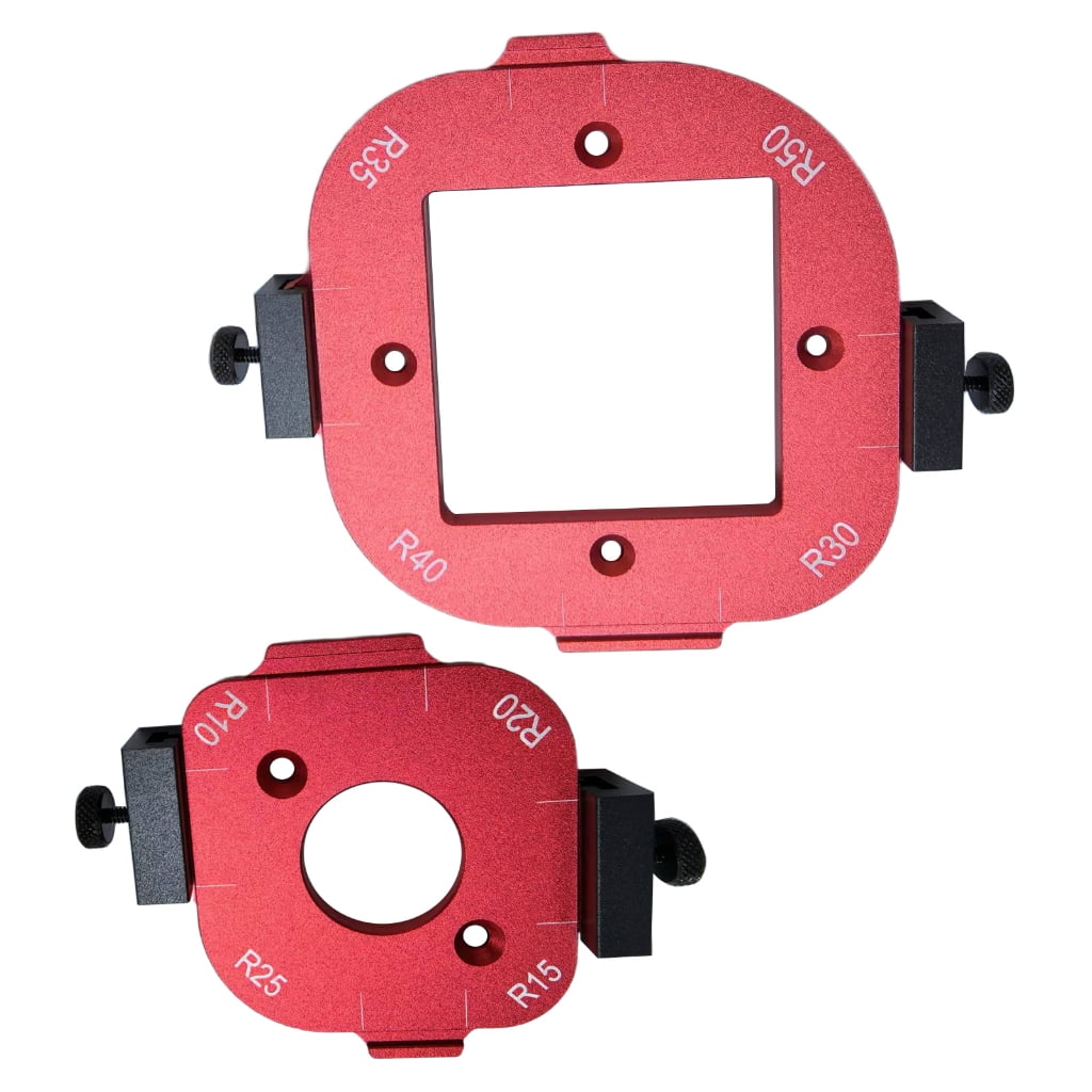 2 Pieces High Precise Routers Corner Jigs Guides 10-50R for DIY and ...