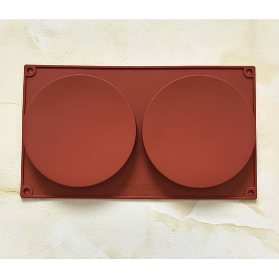 2 Pieces High-Temperature Resistant Disc Chocolate Molds for Cakes, Ice Cubes, and Pastries