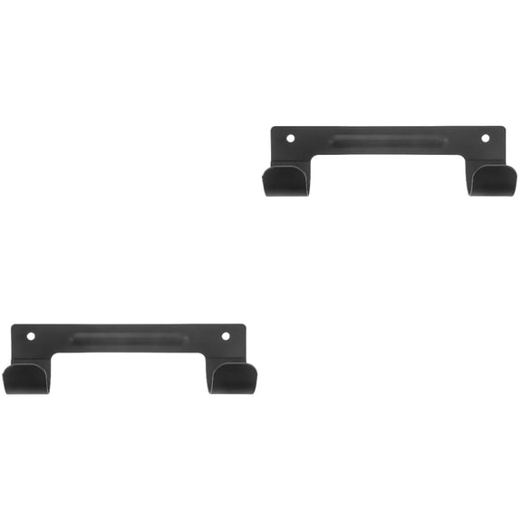 2 Pieces Hook Metal Coat Hanger Ironing Board Wall Mount Holder Stand Plate Steel