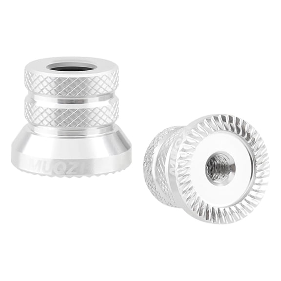 2 Pieces Hub Nut Quick Release Lever Nut Hub Portable Universal CNC Machining Sturdy Repairing Non Slip Spare Parts
