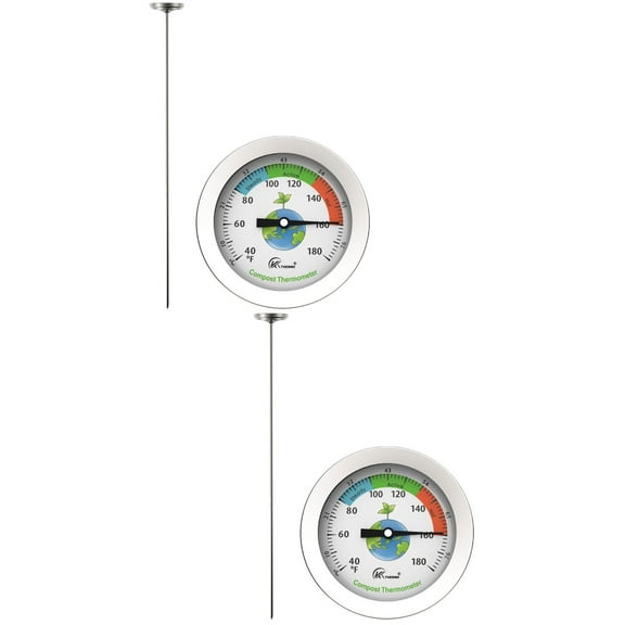 2 Pieces Hydrometer Soil Thermometer Flowerpot Temperature Measuring Tool