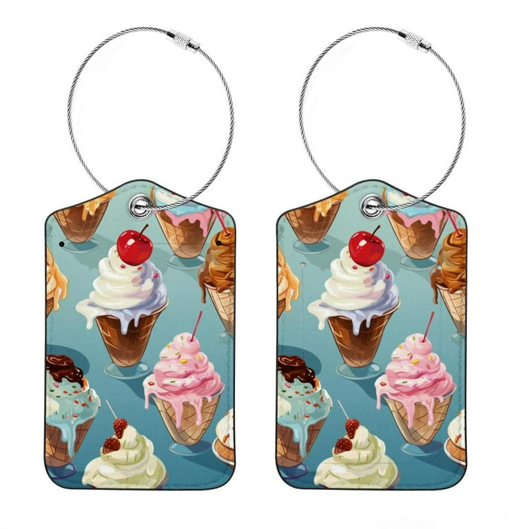Ice cream luggage tag store