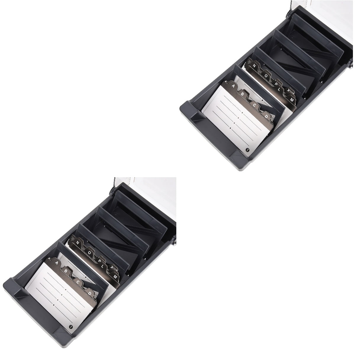 LOLIPPYY Flash Card Organizer 2Pcs Smooth Edges and Tightly Closed Lid
