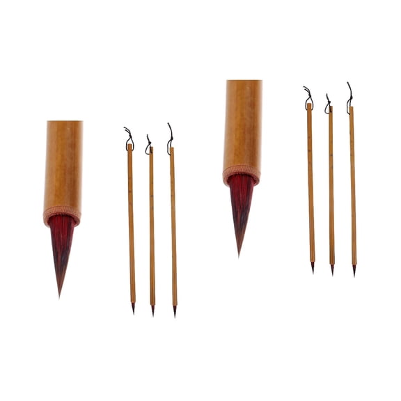 Set of 2 Writing Calligraphy Brush Fine Tip Pens Artist Student