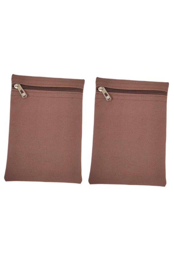 2 Pieces Inside Pocket Zipper Sew in Side Storage Canvas Material for Jackets Hoodies Coats Everyday Wear