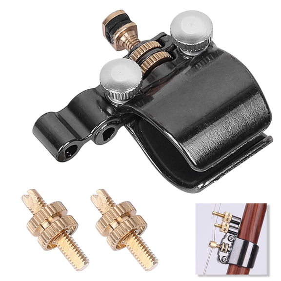FESTFENDS 2-Pack Erhu Fine Tuners Metal Adjustment Tools Compatible with Erhu and Huqin String Instruments