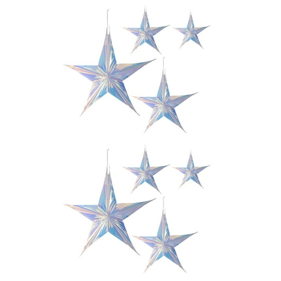 2 Pieces Iridescent Christmas Hanging Decorations Creative