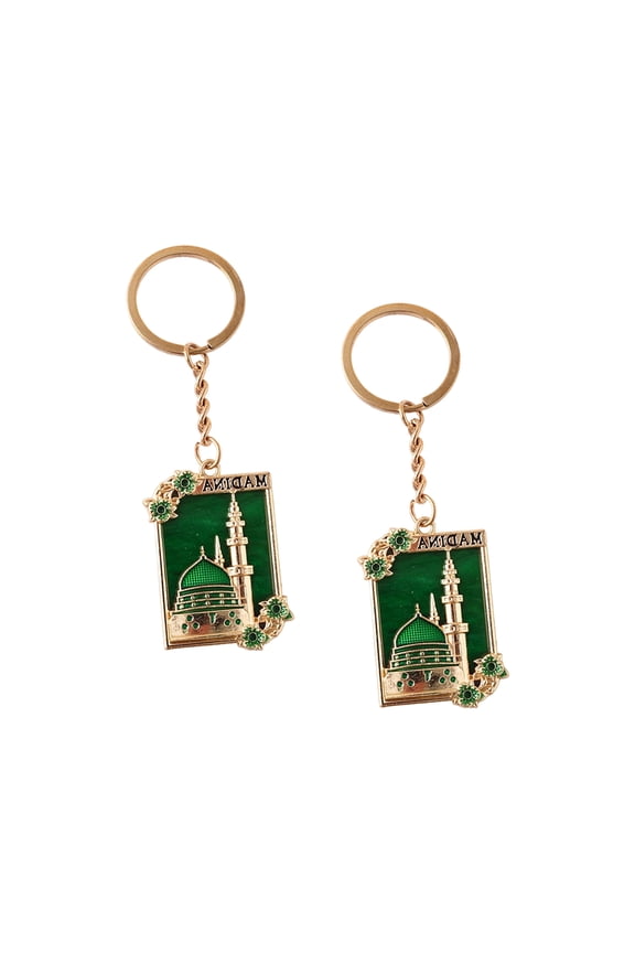 2 Pieces Islamics Prayer Theme Keychains Portable Faith Inspired Jewelry For Muslims Men Women Travel Essential