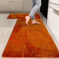 thumbnail image 1 of 2 Pieces Kitchen Rugs, Abstract Anti Fatigue Non Slip Foam Cushioned Red Graffiti Graffiti Modern Comfort Indoor Floor Mat Runner Rug Set for Laundry Office Sink Bathroom (17"x48"+17"x24"), 1 of 6