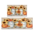 thumbnail image 1 of 2 Pieces Of Kitchen Rugs and Mats Non Skid Washable Fall (104) Kitchen Mat,Floor Cushion Waterproof Rug,Rubber Backed Area Rugs for Laundry 47*17+30*17, 1 of 7