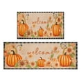 thumbnail image 1 of 2 Pieces Of Kitchen Rugs and Mats Non Skid Washable Fall (21) Kitchen Mat,Floor Cushion Waterproof Rug,Rubber Backed Area Rugs for Laundry 47*17+30*17, 1 of 7