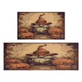 thumbnail image 1 of 2 Pieces Of Kitchen Rugs and Mats Non Skid Washable Fall (52) Kitchen Mat,Floor Cushion Waterproof Rug,Rubber Backed Area Rugs for Laundry 47*17+30*17, 1 of 7