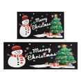 thumbnail image 1 of 2 Pieces Of Kitchen Rugs and Mats Non Skid Washable Merry Christmas (27) Kitchen Mat,Floor Cushion Waterproof Rug,Rubber Backed Area Rugs for Laundry 47*17+30*17, 1 of 7