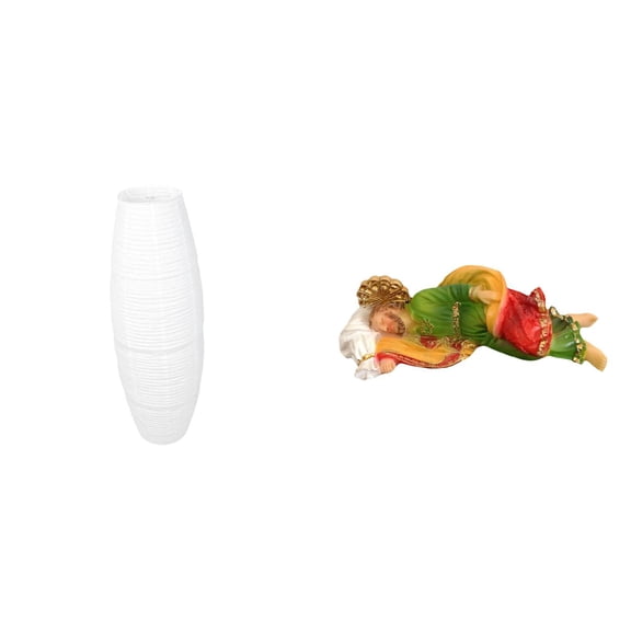 2 Pieces Lamp Cover Sleeping Joseph Sculpture Kit Emitting Soft Non-glaring Light for Tabletop Display Shelf Accent