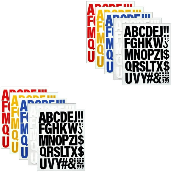 2 Pieces Large Iron Letters Clothing Embroidered Patches Fixer Custom