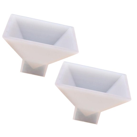 2 Pieces Large Resin s, Resin Silicone s for DIY Pyramid, Jewelry