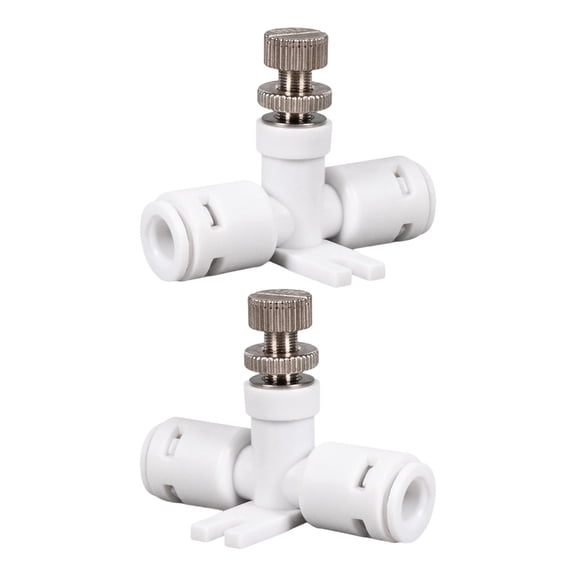 2 Pieces Leak Proof Hose RO Water Speed Controller Waterflow Controller Adjust Valves Connector Fitting Accessories