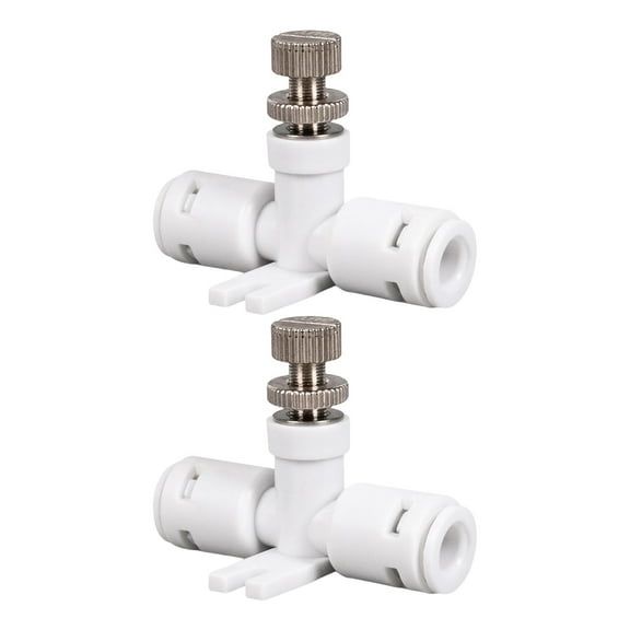 2 Pieces Leak Proof Hose RO Water Speed Controller Waterflow Controller Adjust Valves Connector Fitting Accessories