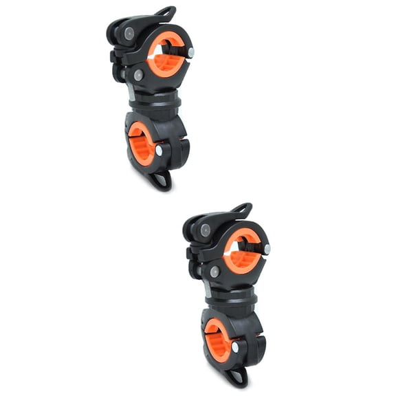 2 Pieces Light Bracket Mountain Bike Flashlight Lights Sturdy Flashlights Stand Riding Lamp Holder