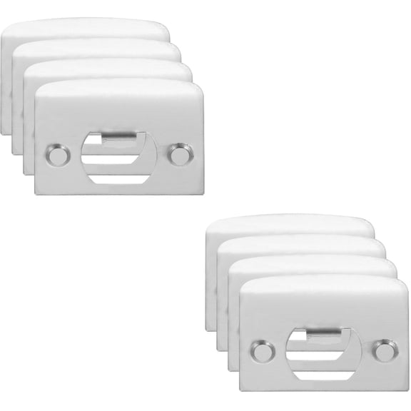 2 Pieces Lock Tongue Buckle Deadbolt Cover Plates Door Hole Filler Knob with Gate Child