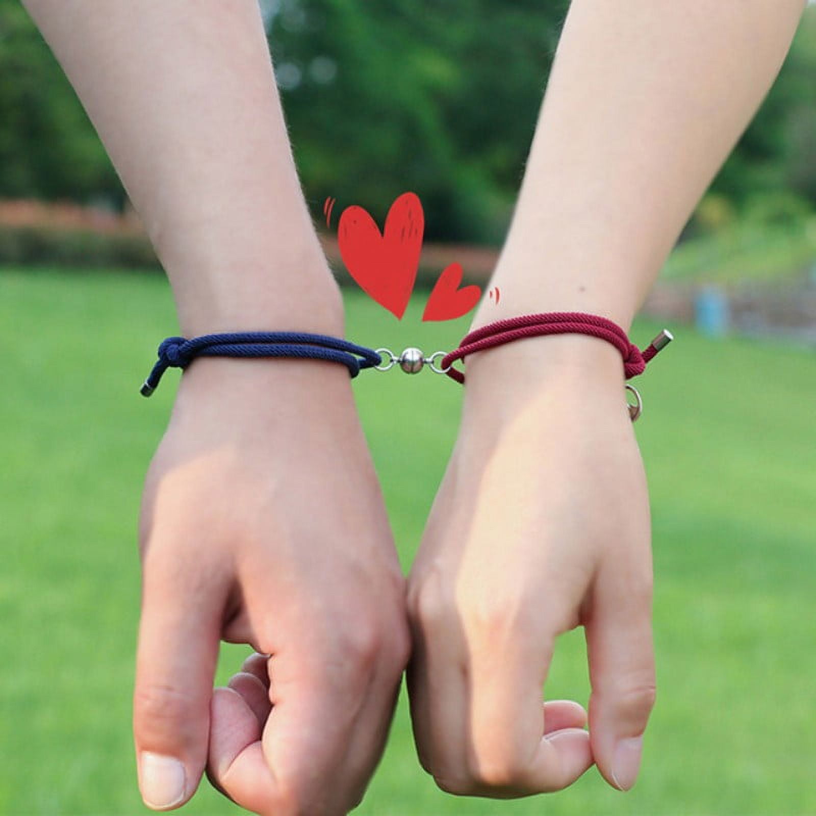 Magnetic couple bracelets near me deals