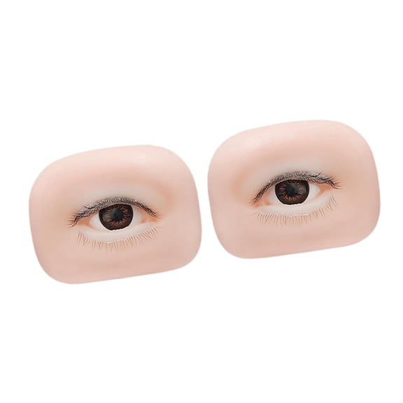 2 Pieces Makeup Practice Board Silicone Triple Layer Lash Design for Eyelash Extension Artists and Beginners
