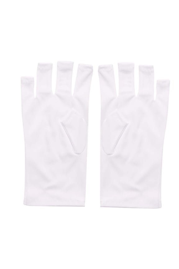 2 Pieces Manicure Gloves Gloves for Protecting Hands Gel Manicures Short