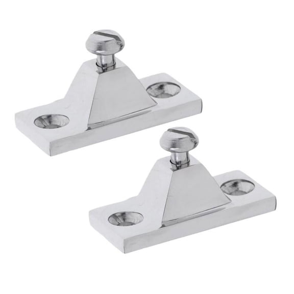 2 Pieces Marine 316 Stainless Steel Side Mount Deck Hinge Boat Bimini Top Fitting Hardware