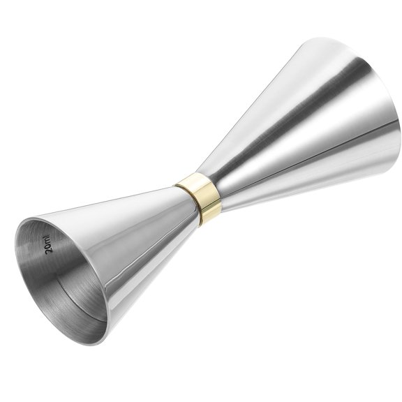 LABSERRON Double-Sided Cocktail Jigger Set, 2-Piece Bar Measuring Tool for Home and Party Use