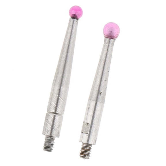 2 Pieces Measuring Tools Points for Dial Test Indicator Tips Ball Diameter 16mm 20mm Length M1.4 & M1.6 Thread