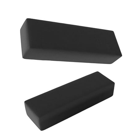 2 Pieces Memory Foam Chair Armrest Pads with Adjustable Strap Washable Chair Arm Rest Pillow Chair Armrest Cover Cushion for Office Chair , Black