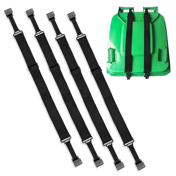 2 Pieces Metal Double Claw Trash Can Locks Strap, Adjustable Garbage Can Lid Lock, Universal Bungee Cord Trash Bin Lid Clamp Latch for Outdoor Animals Squirrels Raccoon Bear Proof (2)