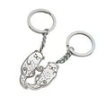 thumbnail image 1 of 2 Pieces Metal Keyring Set Otters Souvenir Keychain Functional Accessories Key Holder Suitable for Keys and Bags, 1 of 8