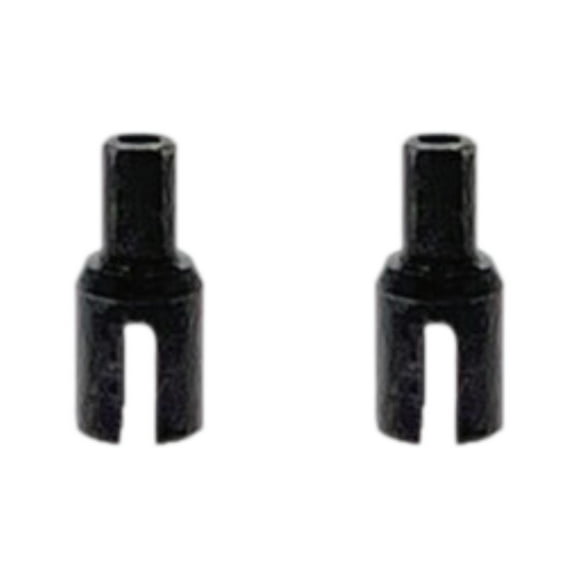 2 Pieces Metal Rear Gearbox Joint Cup RC Drift Car Differential Cup Lightweight Main Drive Shaft Part for 1/24 Micro-b