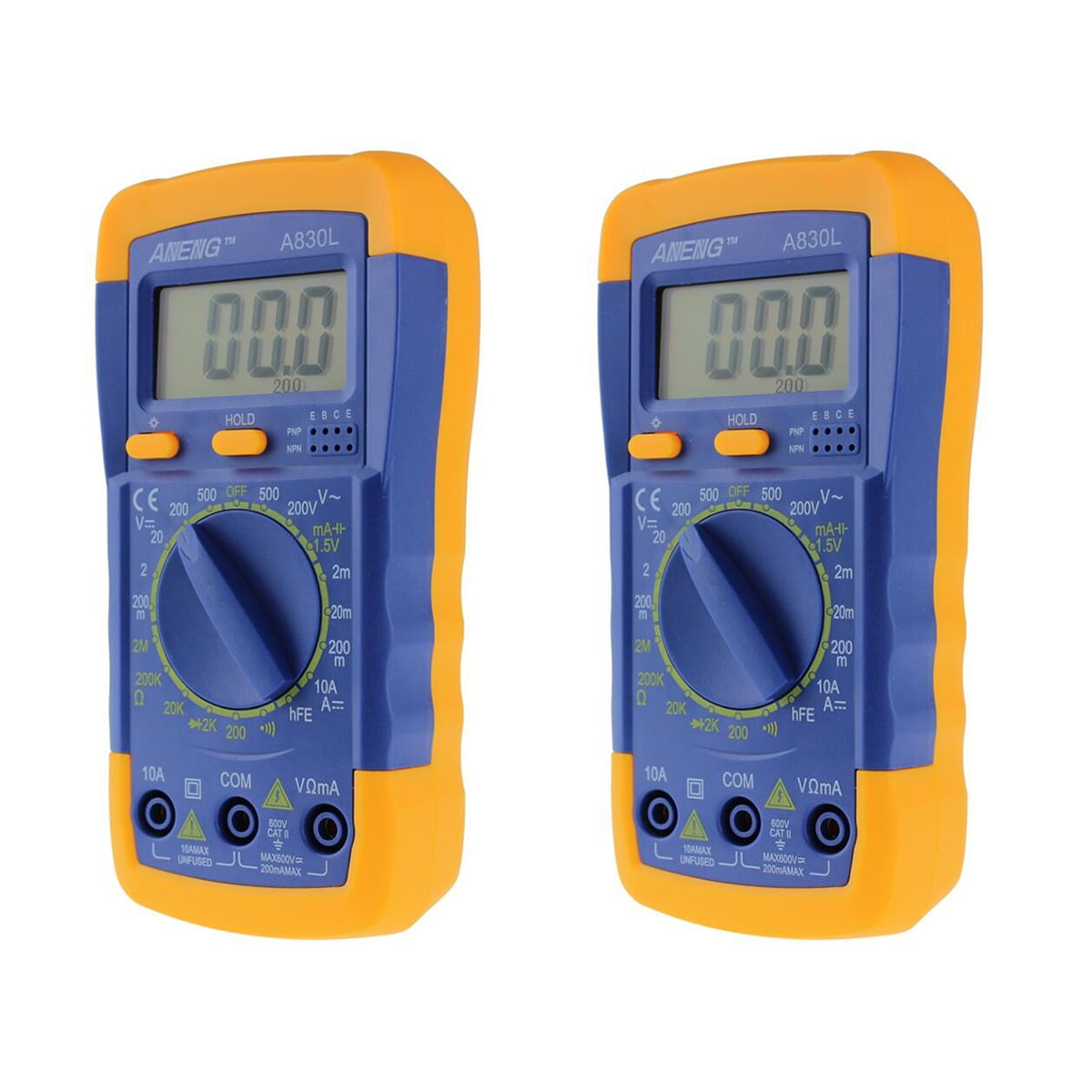 2 Pieces Meter Equipment Multitester Voltage Tools Electronic Measuring