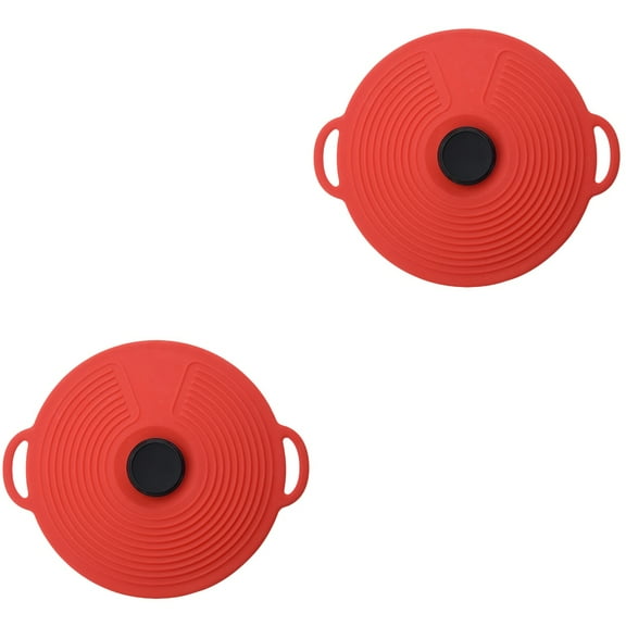 2 Pieces Microwave Splatter Magnetic Sink Silicone Fresh Cover