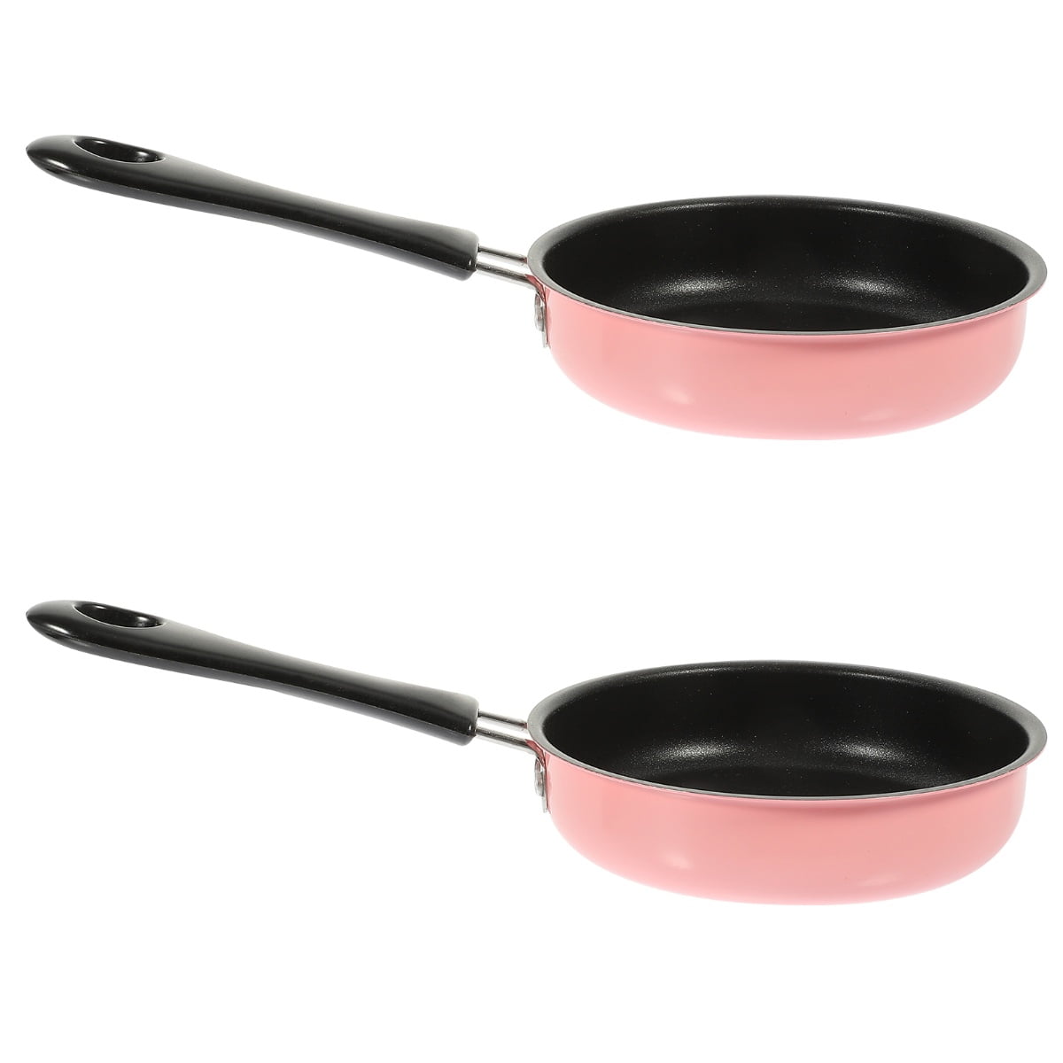 2 Pieces Mini Frying Pan Pink Pan Flat Skillet Pans Egg Pan Wok ...