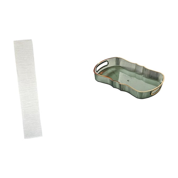 2 Pieces Minimalist Lampshade Rectangle Serving Tray Light Cover Paper PP Material for Home Living Room