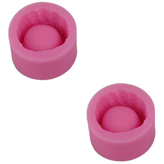 2 Pieces Mold for Tree Stump Cake Silicone Baking Resin Moulds Flower Pot Molds Concrete Pink