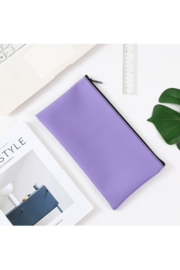 2 Pieces Money Bags with Zipper, 11x6.1 inch Money Pouch, Bank Bag, Cash Bag, Check Wallet, Cosmetics